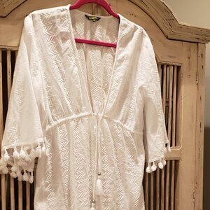 Spiaggia Dolce White Bathing Suit Swimwear Beach Pool Cover Up